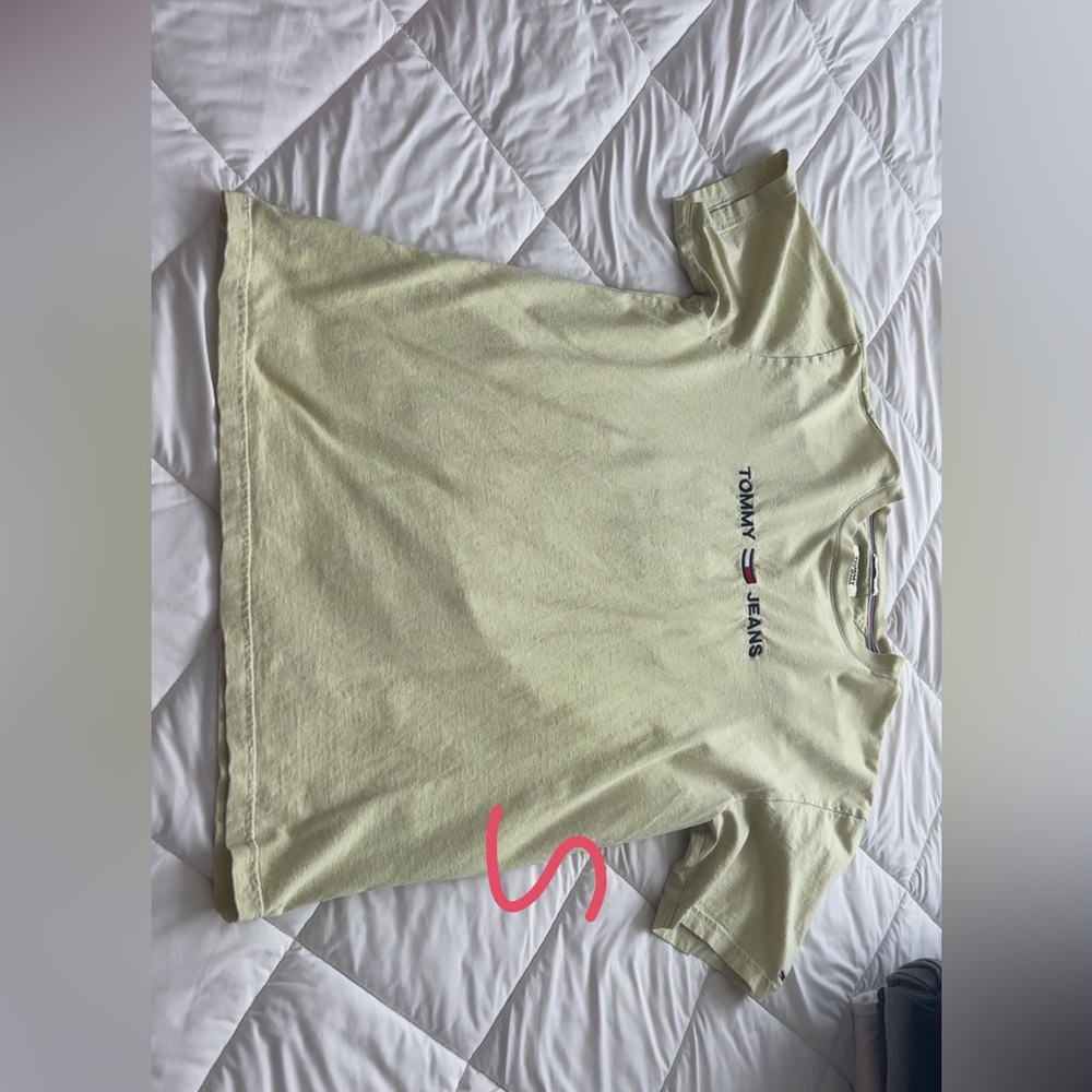 Tommy Hilfiger Pale Yellow Tee with Logo